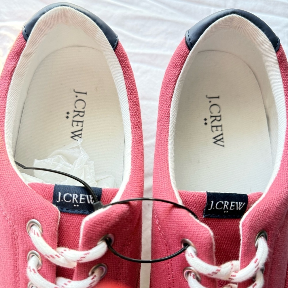 J. Crew Women's Coral Canvas Sneakers - Picture 5 of 5